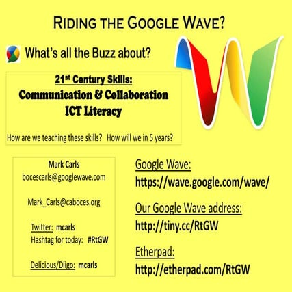 Ridingthe Google Wave