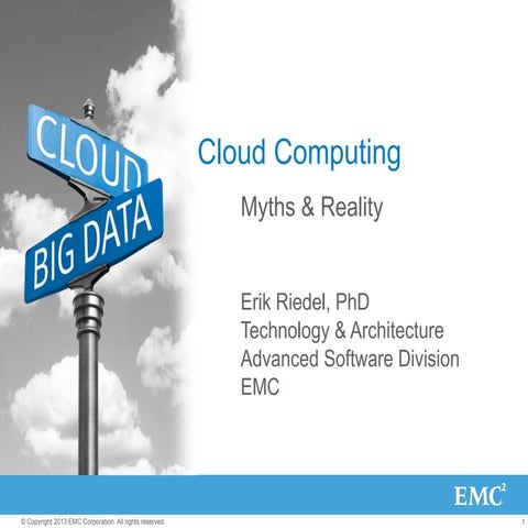 Cloud Computing - Myths & Reality