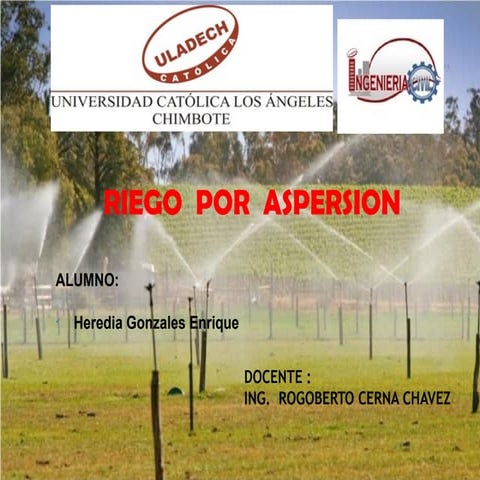 Riego por aspersion tic