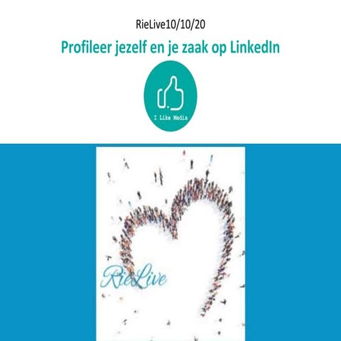 20201010 Rielivep - Maak je zichtbaar via LinkedIn 