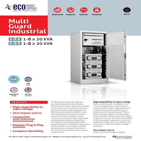Ecopowersupplies: Riello multi-guard-ups-datasheet | PDF