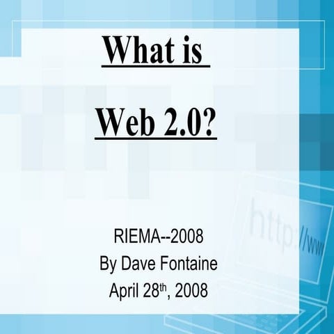Riema 2008 Conf Web 2.0