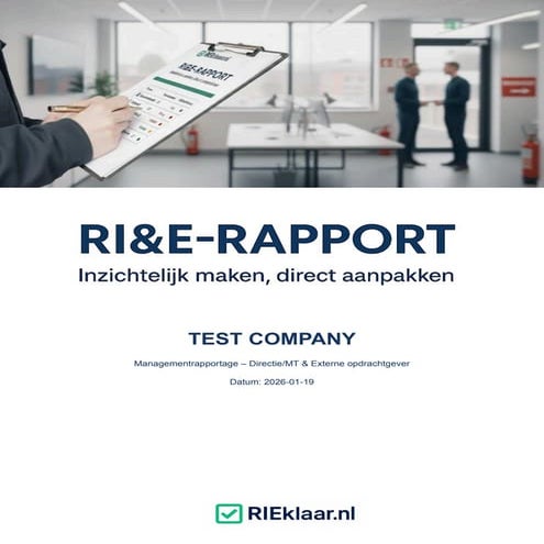 Voorbeeld RI&E-rapportage (MKB) – Managementgerichte Risicoanalyse ...