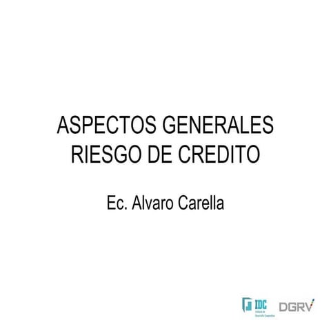 Riesgo de crédito