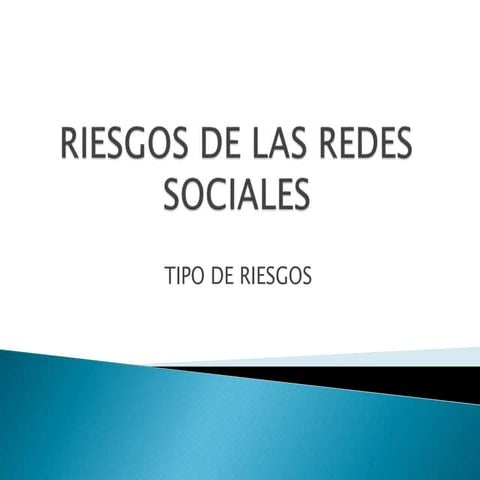 Los riesgos de las redes sociales en internet | PPTX