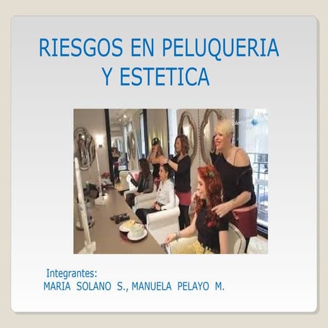 Riesgos en peluqueria