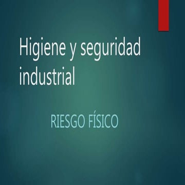 Riesgos fisicos