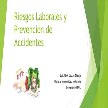 Riesgos laborales y prevención de accidentes