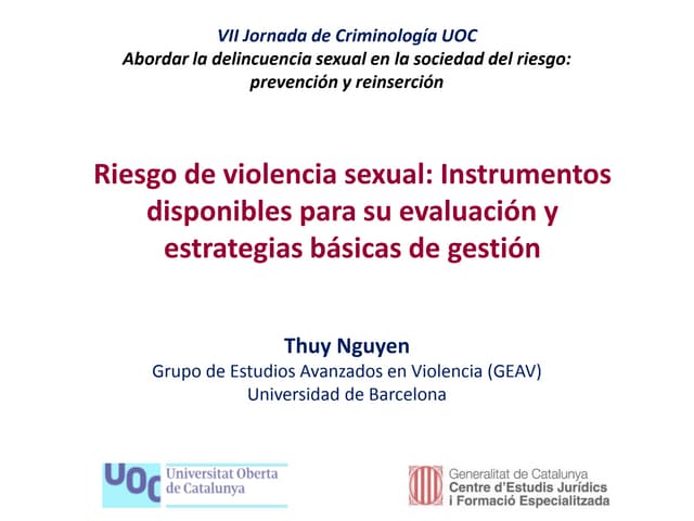Riesgo de violencia sexual: instrum...