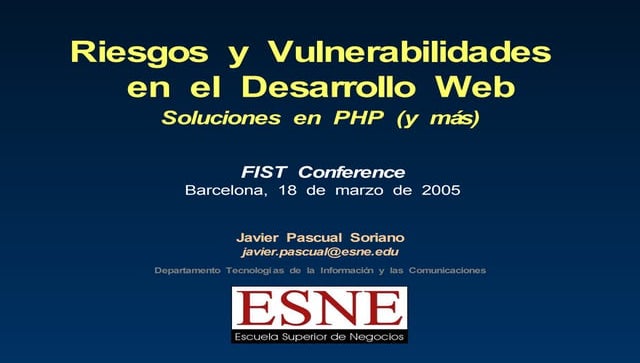 Riesgo y Vulnerabilidades en el Desarrollo