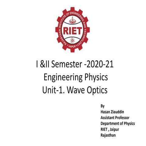 Riet ch 1 engineering physics optics main