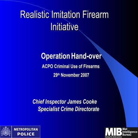 London Imitation Firearms Operation