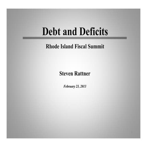RI fiscal summit
