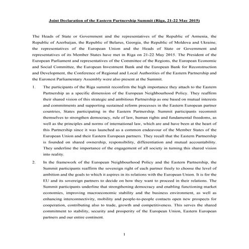 Riga declaration 220515 final