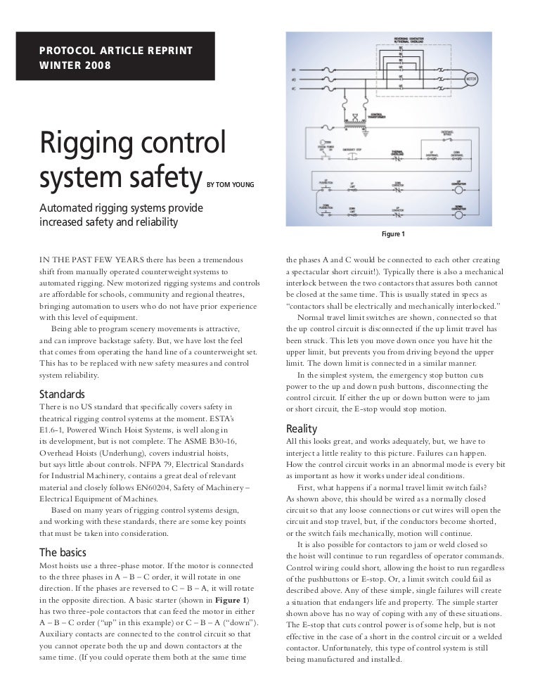 Rigging Control System Safety
