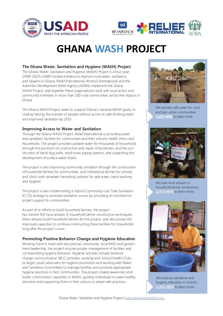 Ghana WASH Project Informational Document