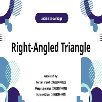 Right-Angled Triangle using sulbha sutra.pptx