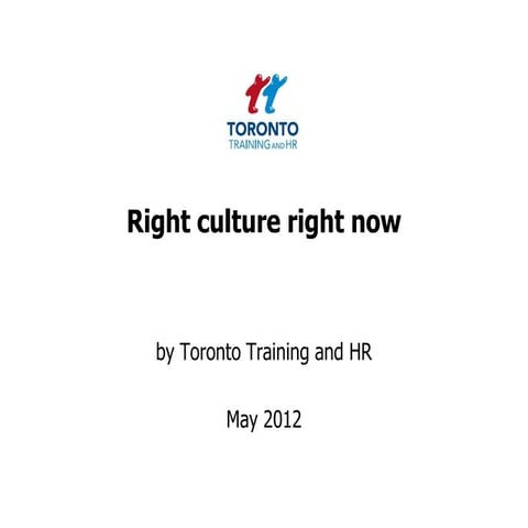 Right culture right now May 2012
