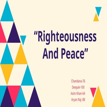 Rightenousness.Almost Complete Tlakf of Newness