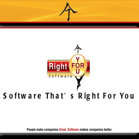 Right For You Software Overview