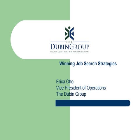 Winning Job Search Strategies