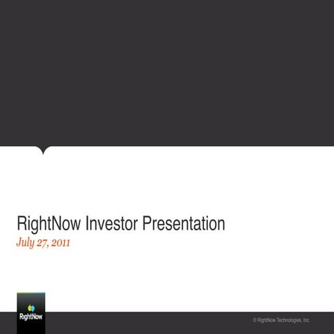 Right now corporatepresentation july 2011