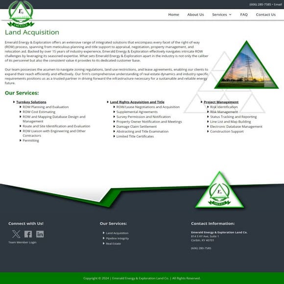 Right of Way Companies Emerald Energy & Exploration Land Co. PDF