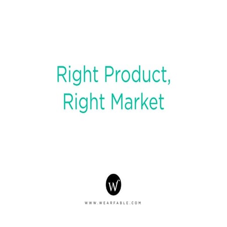 Right product, right market