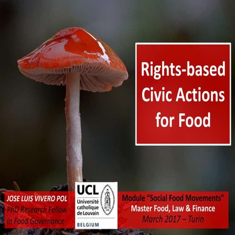 Rights-based Civic Actions for Food
