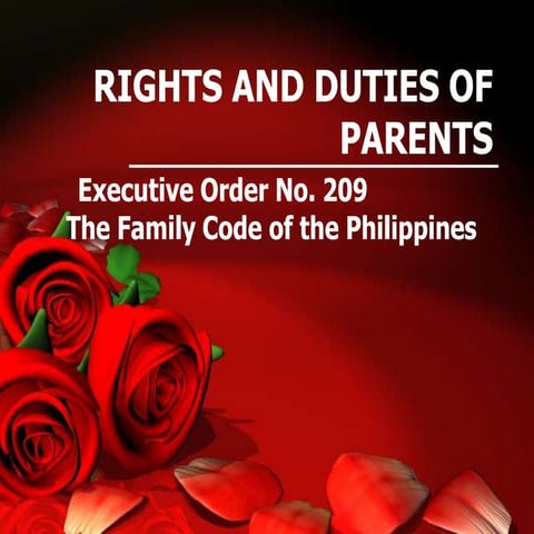 Rights and Duties of Parents