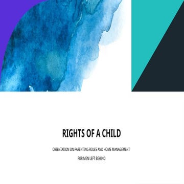 RIGHTS OF A CHILD - Presentation on the Rights of a Child | PPTX