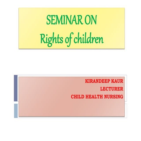 Rights of children