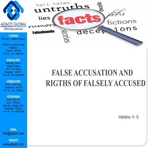 Rights of false accused | PPT