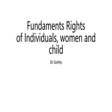 Fundamental Rights of individual, women and child.pptx, sociology, Bsc Nursin...
