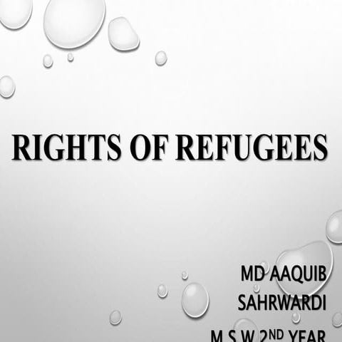 Rights of refugees