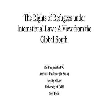 Rights of refugees | PPTX