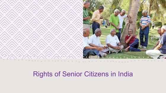 Elderly people in india | PPTX