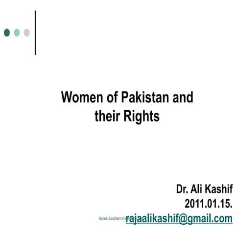 Rights of women in pakistan