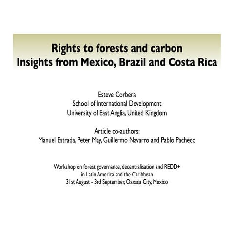 Payment for ecosystem services (pes) for | PPTX