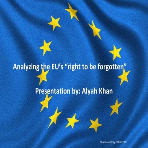 Right to be forgotten presentation