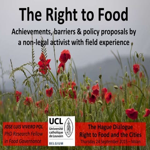 Right to food - Achievements, barriers & policy proposals