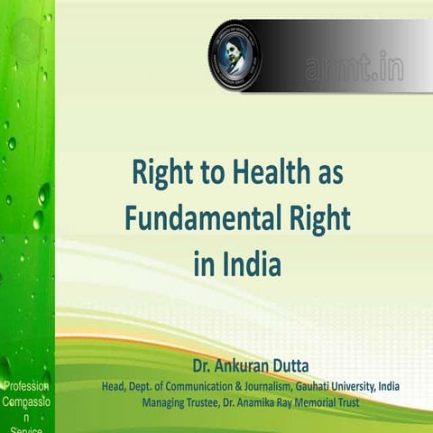 Right to Health as Fundamental Right in India