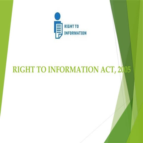 Right to Information Act - Edited.pptx political science