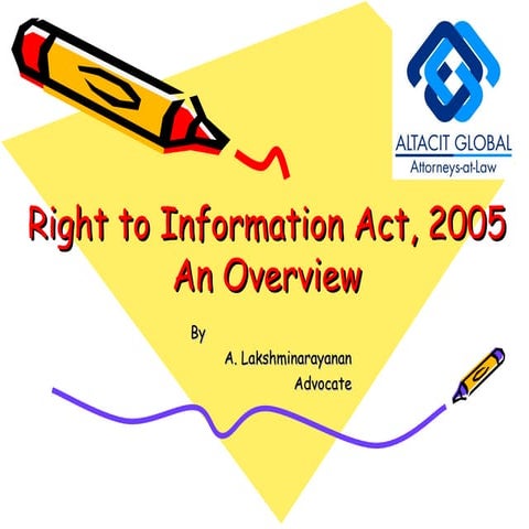 Right to information act, 2005