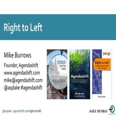 Agile Mumbai 2019 Conference | Right to left | Mike Burrows
