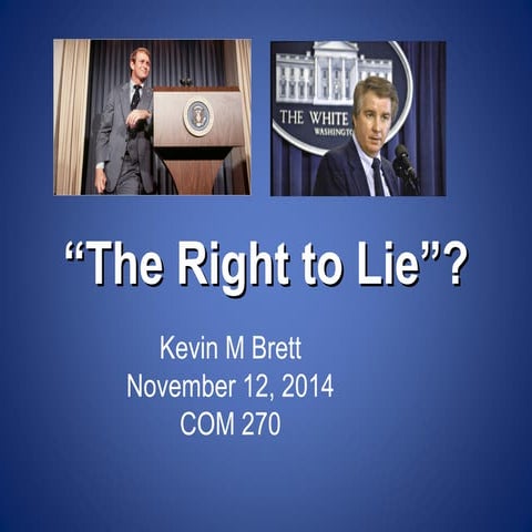 The Right to Lie