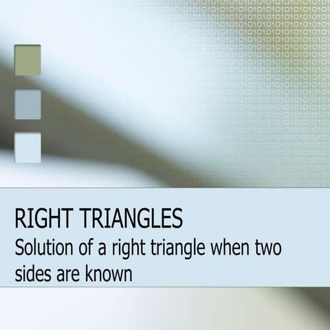 Right triangles