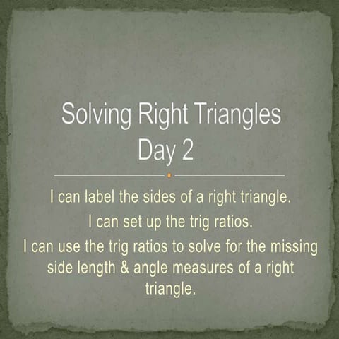 Right triangles day2