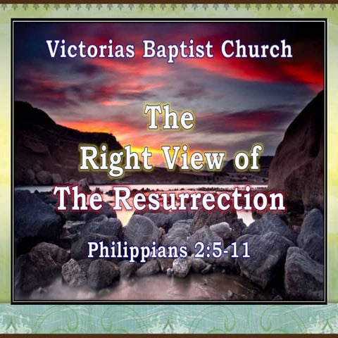 Right View Of Resurrection