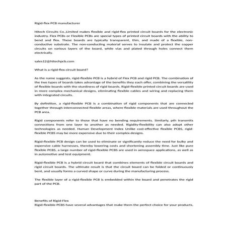 Rigid-flex PCB manufacturer PCB Factory.docx